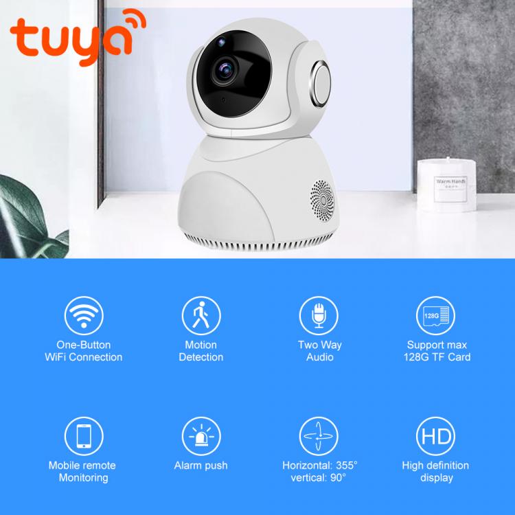 家用WIFI無線網(wǎng)絡(luò)攝像機(jī)高清300萬(wàn)TUYA涂鴉智能3MP監(jiān)控?cái)z像頭YT20 室內(nèi)網(wǎng)絡(luò)攝像機(jī) 第7張