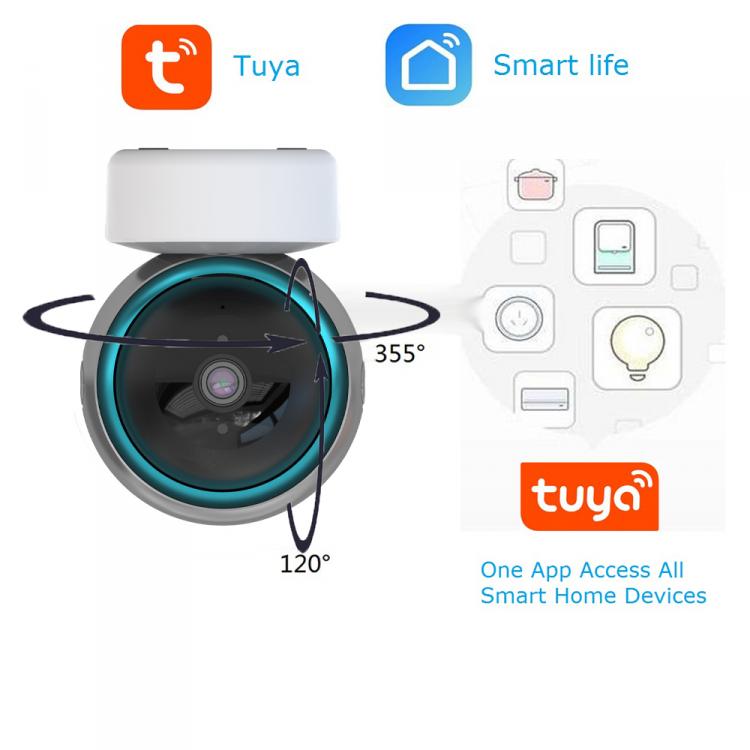 家用IP網絡攝像機Tuya涂鴉智能云臺WIFI無線監控攝像頭高清YT16 室內網絡攝像機 第9張