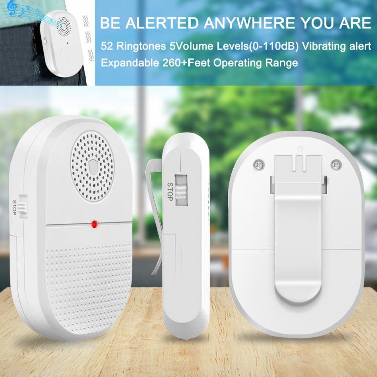 LIKEPAI Vibration Pager Nurse Calling Alarm System for Home Elderly Patient Portable Caregiver Pager Motion Sensor Alert Product Center 第2張-家家安科技 LIKEPAI Vibration Pager Nurse Calling Alarm System for Home Elderly Patient Portable Caregiver Pager Motion Sensor Alert Product Center 第2張