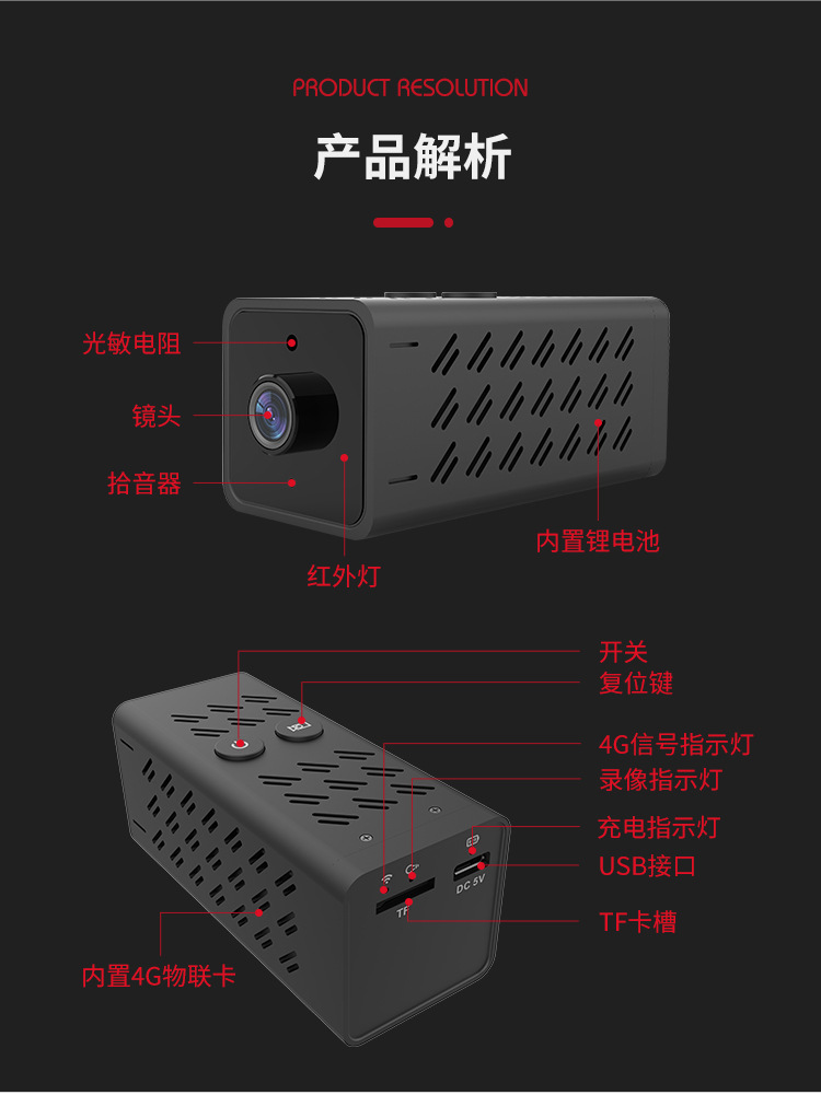 tuya無線WIFI高清迷你電池攝像機3000mah大容量mini高清監控攝像頭涂鴉4G電池監控 品牌動態 第8張